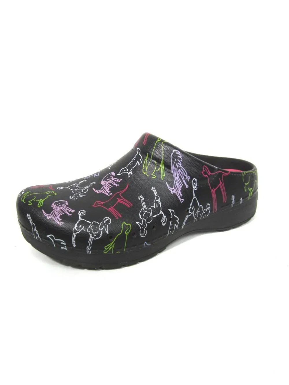 Dansko Kane Dog Lover Print EVA Clogs Size 39 US 8.5 9 Vet Groomer Waterproof - Picture 1 of 11